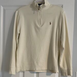 Polo by Ralph Lauren Off-White Zip-Up Sweater